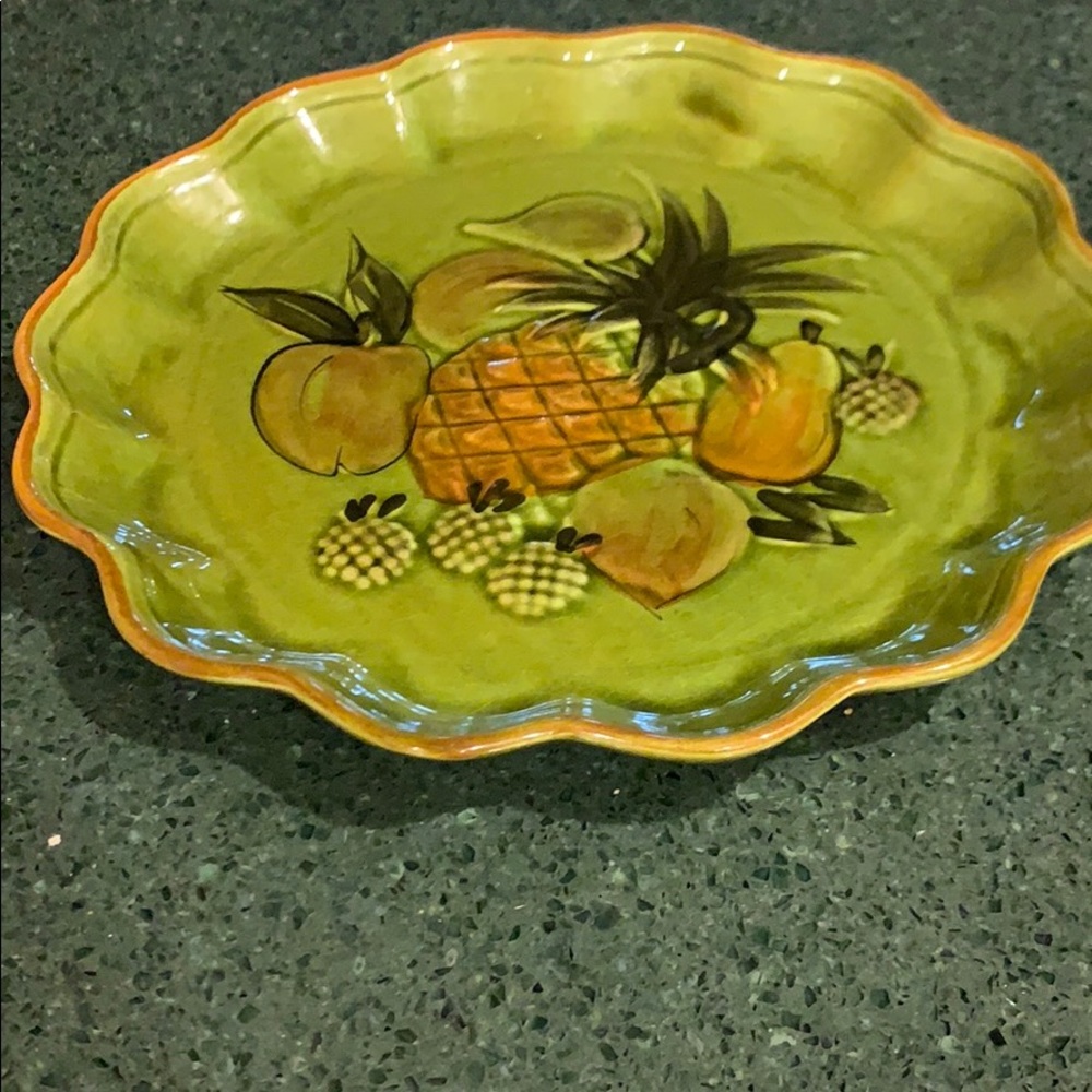 Two Los Angeles pottery platters